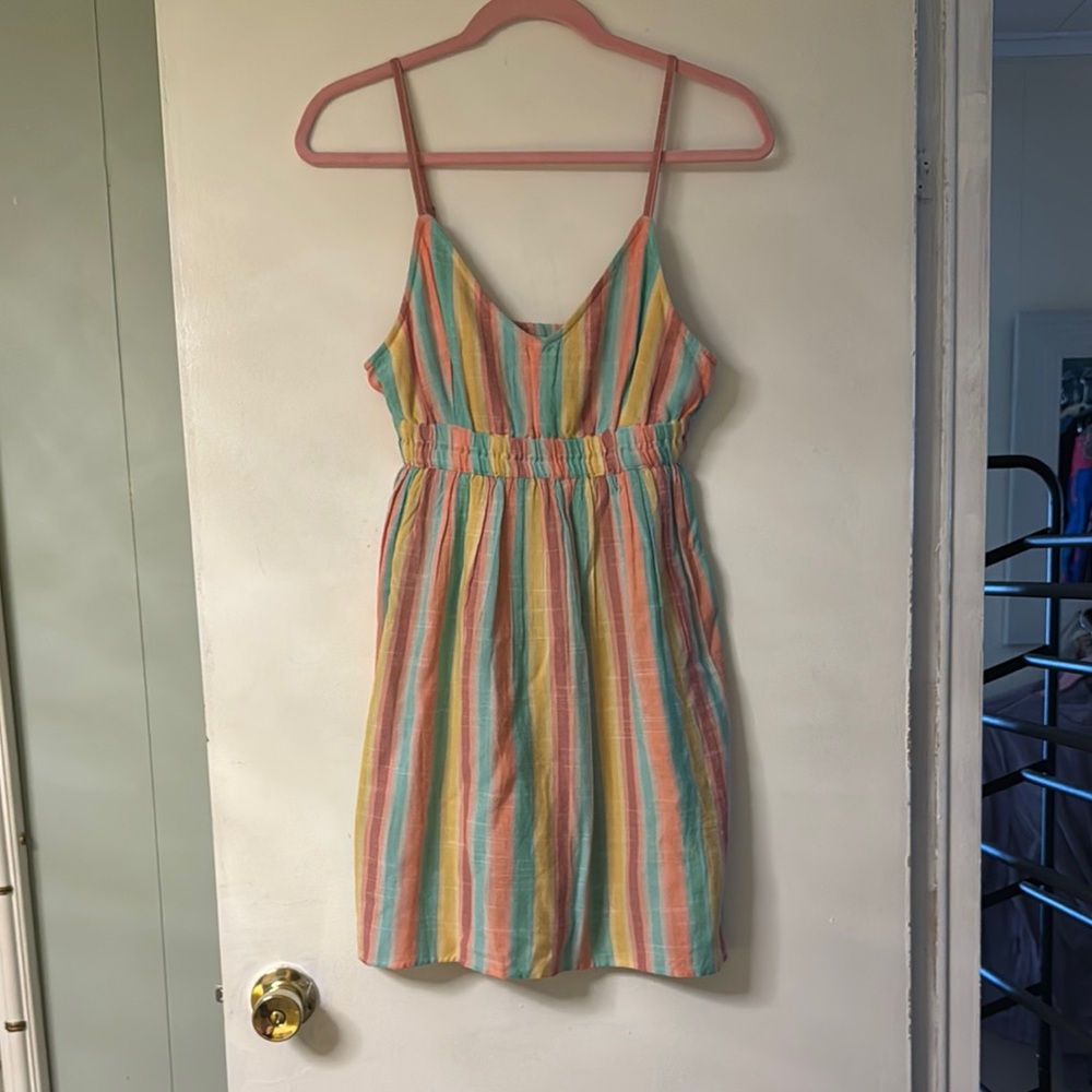 O’NEILL Pastel Striped Summer Dress or beach cover-up XS